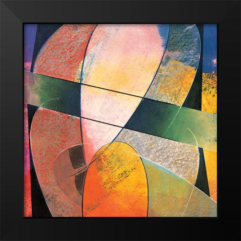 Abstract Dancer I Black Modern Wood Framed Art Print by Unknown