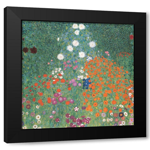 Poppy Black Modern Wood Framed Art Print by Unknown