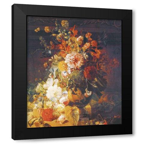 Classic Bouquet Black Modern Wood Framed Art Print by Unknown