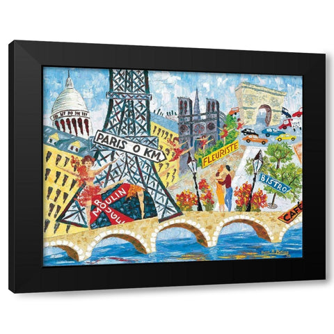 Paris I Black Modern Wood Framed Art Print by Matisse