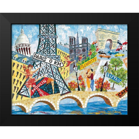 Paris I Black Modern Wood Framed Art Print by Matisse