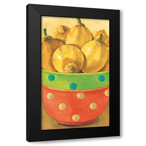 Lemons Black Modern Wood Framed Art Print with Double Matting by Unknown