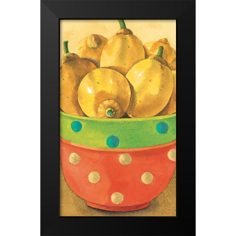 Lemons Black Modern Wood Framed Art Print by Unknown
