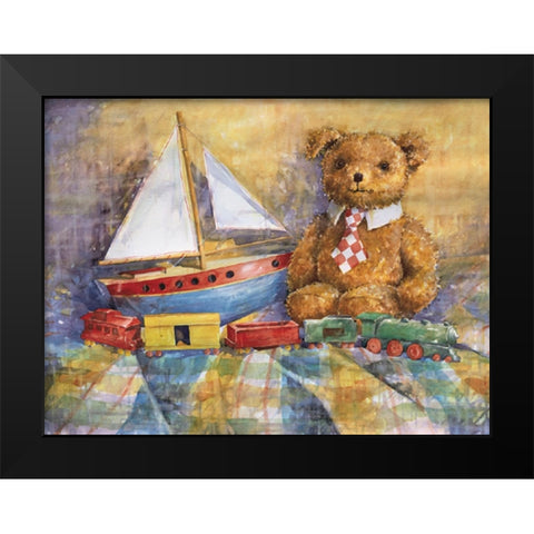 Teddy Black Modern Wood Framed Art Print by Unknown