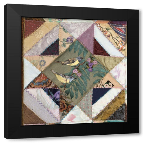Oriental Embroidery IV Black Modern Wood Framed Art Print by Unknown