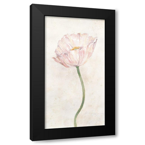 Budding Flower II Black Modern Wood Framed Art Print by Unknown