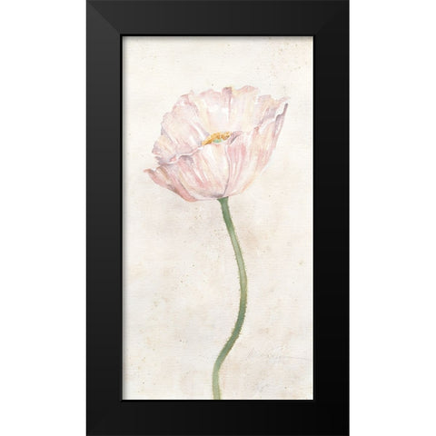 Budding Flower II Black Modern Wood Framed Art Print by Unknown
