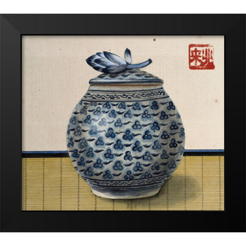 Oriental III Black Modern Wood Framed Art Print by Unknown