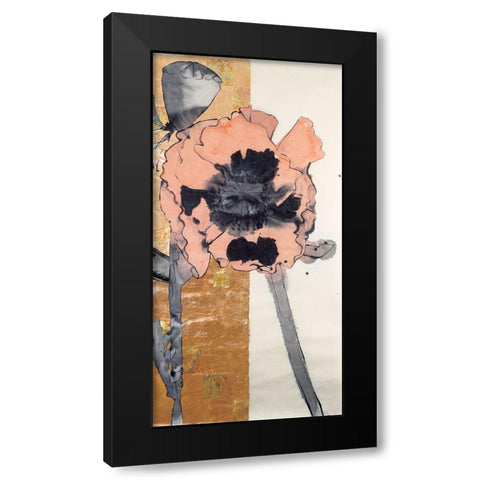 Floral Legs Black Modern Wood Framed Art Print with Double Matting by Unknown