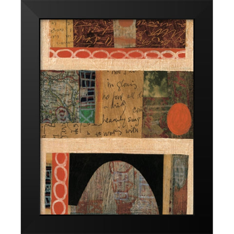 Abstract Eggs I Black Modern Wood Framed Art Print by Unknown