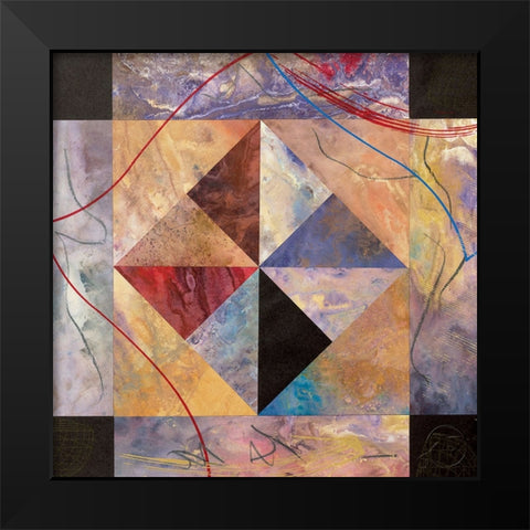 Pyramid I Black Modern Wood Framed Art Print by Unknown