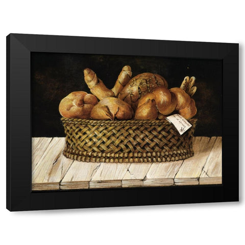 Bread III Black Modern Wood Framed Art Print by Unknown