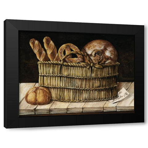 Bread IV Black Modern Wood Framed Art Print with Double Matting by Unknown