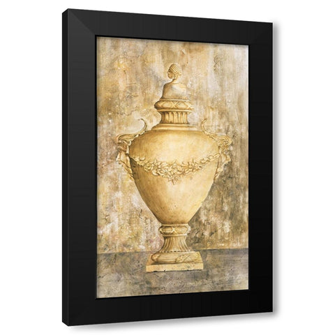 Greek Vase I Black Modern Wood Framed Art Print with Double Matting by Unknown