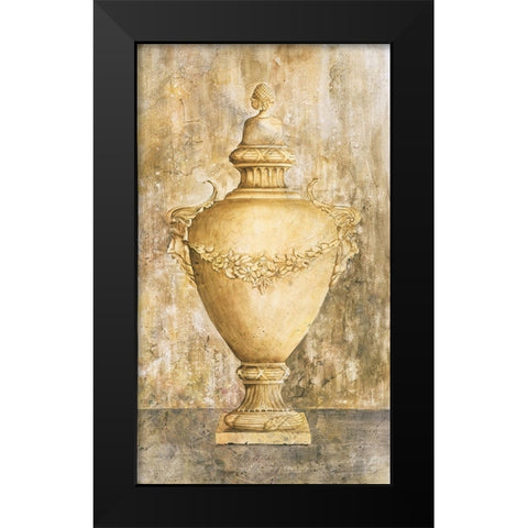 Greek Vase I Black Modern Wood Framed Art Print by Unknown