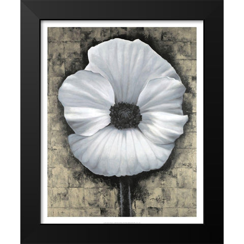 Poppies II Black Modern Wood Framed Art Print by Unknown