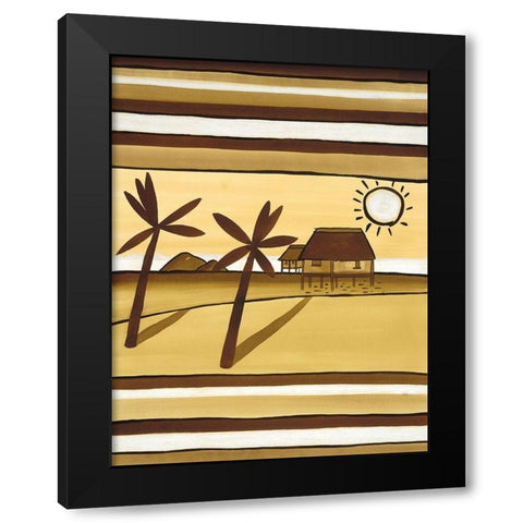 Sunny Sky Black Modern Wood Framed Art Print by Unknown