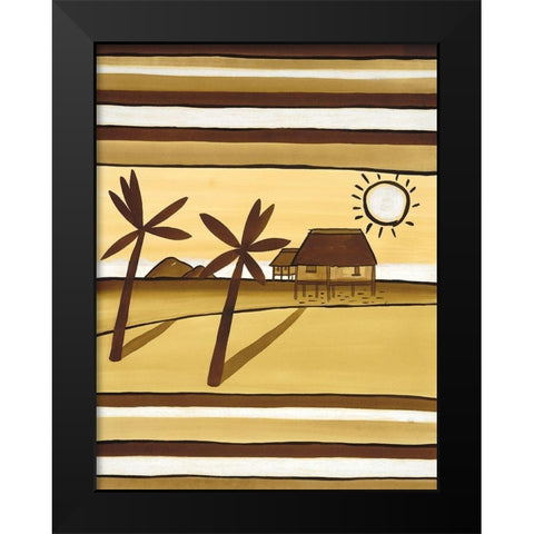 Sunny Sky Black Modern Wood Framed Art Print by Unknown