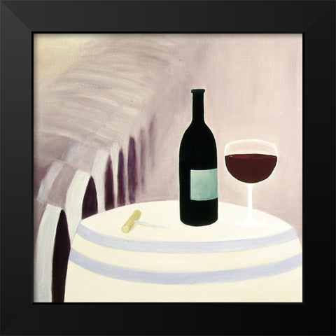 Cabernet Black Modern Wood Framed Art Print by Unknown