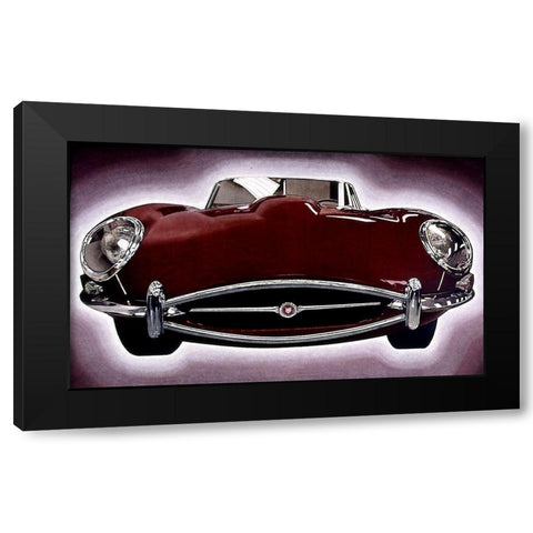 Sports Car I Black Modern Wood Framed Art Print by Unknown