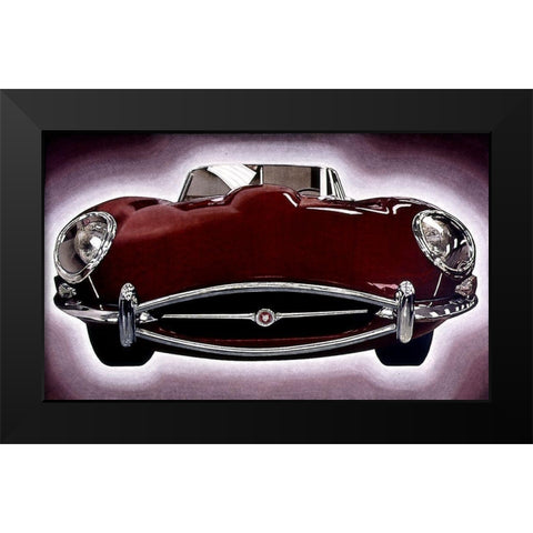 Sports Car I Black Modern Wood Framed Art Print by Unknown
