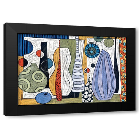 Vase Study I Black Modern Wood Framed Art Print with Double Matting by Unknown