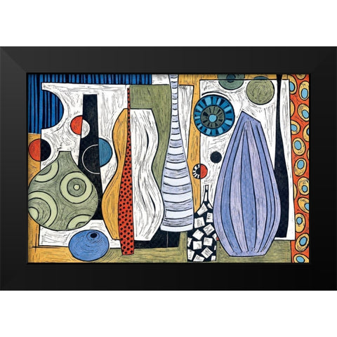 Vase Study I Black Modern Wood Framed Art Print by Unknown