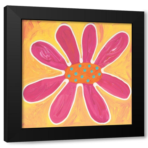 Splat Black Modern Wood Framed Art Print with Double Matting by Unknown