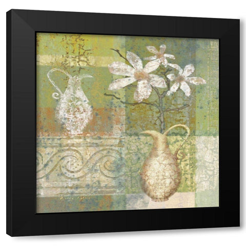 Vase Collage I Black Modern Wood Framed Art Print with Double Matting by Unknown