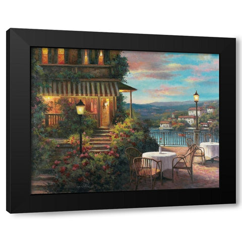 Marseilles II Black Modern Wood Framed Art Print with Double Matting by Unknown