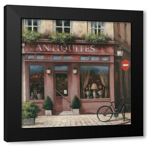 Antiquite Shoppe Black Modern Wood Framed Art Print with Double Matting by Unknown