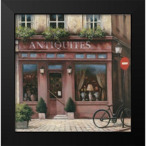 Antiquite Shoppe Black Modern Wood Framed Art Print by Unknown