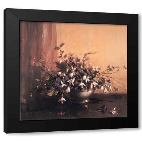 Pewter Bowl Black Modern Wood Framed Art Print by Unknown
