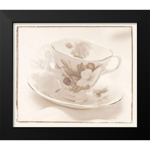 Tea Time I Black Modern Wood Framed Art Print by Unknown