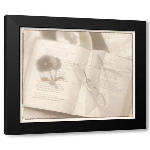 Tea Time II Black Modern Wood Framed Art Print with Double Matting by Unknown