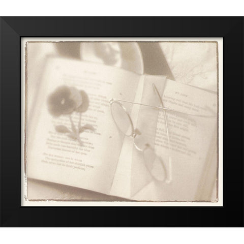 Tea Time II Black Modern Wood Framed Art Print by Unknown