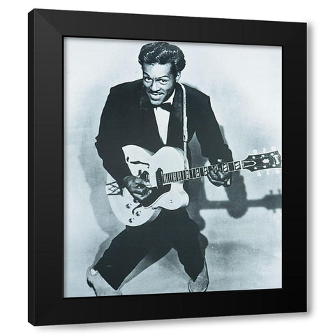 Chuck Black Modern Wood Framed Art Print with Double Matting by Unknown