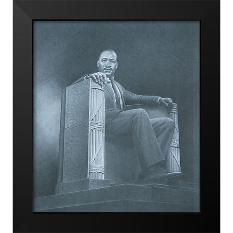 Chief Black Modern Wood Framed Art Print by Unknown