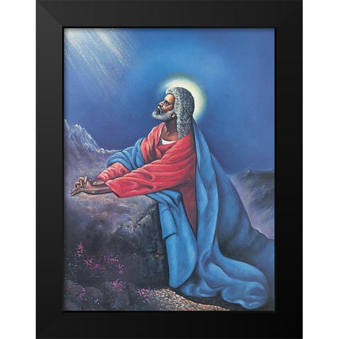 Black Gethsemane Black Modern Wood Framed Art Print by Unknown