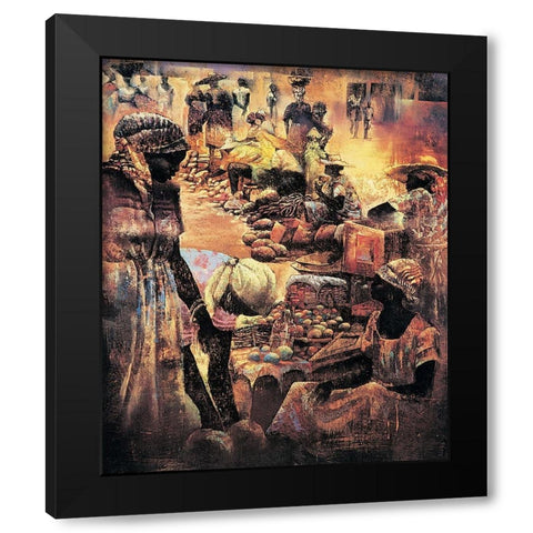Market Bargains Black Modern Wood Framed Art Print by Unknown