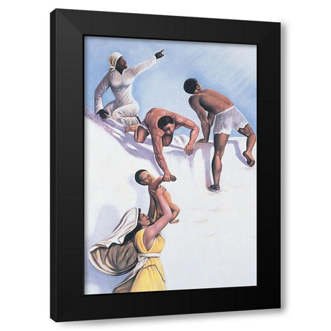 In the Sky Black Modern Wood Framed Art Print by Unknown