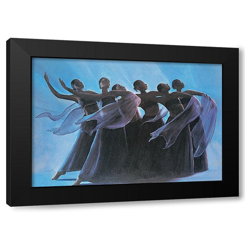 Take a Bow Black Modern Wood Framed Art Print with Double Matting by Unknown