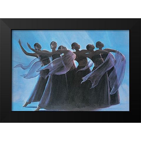 Take a Bow Black Modern Wood Framed Art Print by Unknown