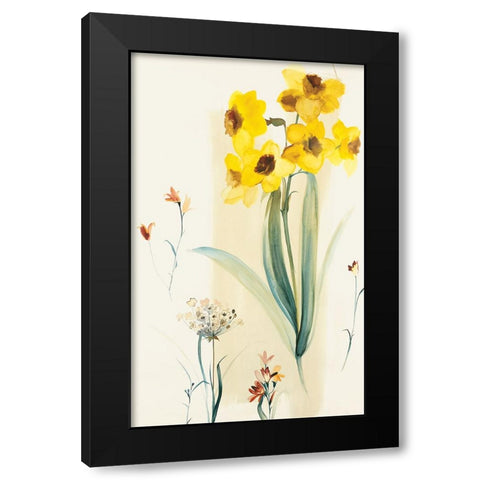 Fdaffodils Black Modern Wood Framed Art Print by Unknown