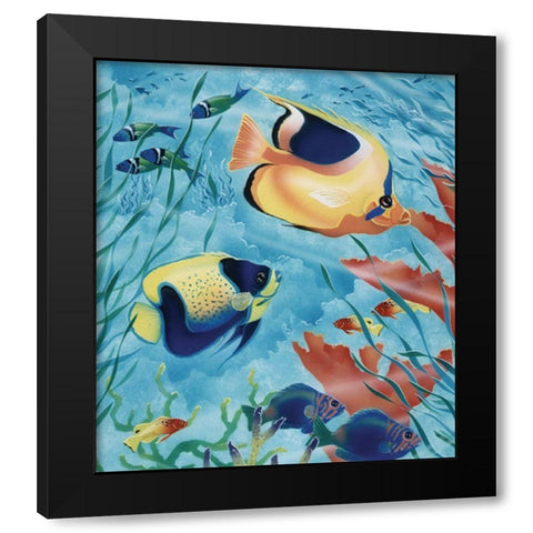 Exotic Fish III Black Modern Wood Framed Art Print with Double Matting by Unknown