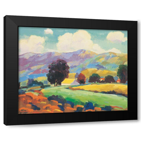 Shady Groves Black Modern Wood Framed Art Print with Double Matting by Unknown
