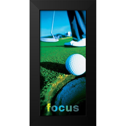 Focus - Putter Black Modern Wood Framed Art Print by Frontline