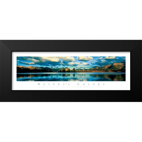 Lake Molas Black Modern Wood Framed Art Print by Unknown