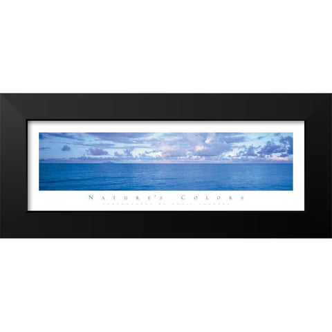 Blue Sky Black Modern Wood Framed Art Print by Unknown