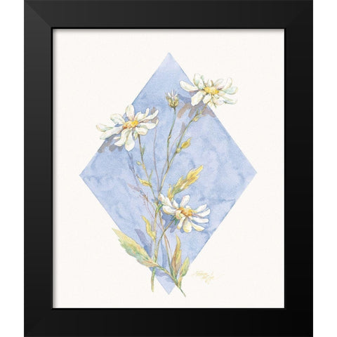 Daisy Pastel Violet I Black Modern Wood Framed Art Print by Unknown